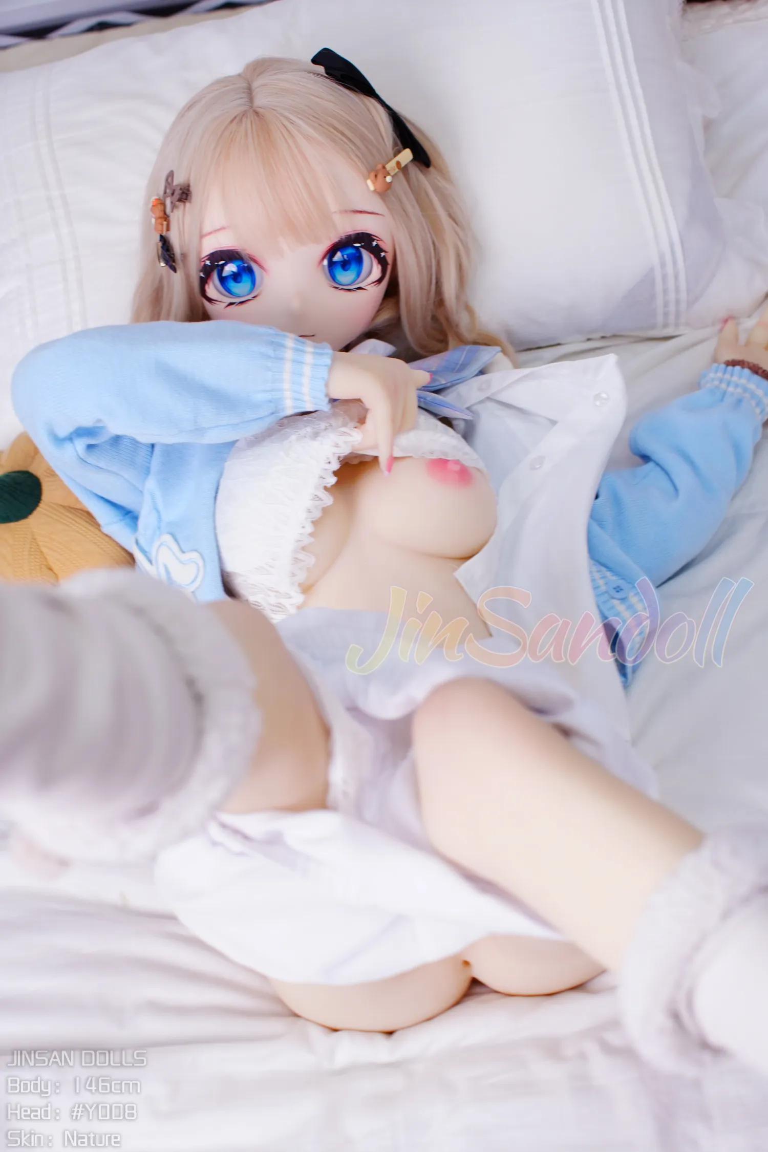 146cm (4ft9) B-Cup Аниме реалистичная кукла любви ПВХ и S-TPE Секс-кукла Голова #Y008